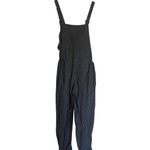 Dark Blue & White Stripe 100% Wool Overalls Size M Photo 3