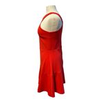 AQUA  Red Halter Fit and Flare Mini Dress. Photo 2