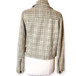BLANK NYC  plaid moto style cropped jacket sz M Photo 2