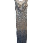 Ever Pretty  silver to blue sparkly maxi prom dress Photo 1