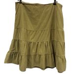 American Eagle  Vintage Lace Up Back Corduroy Tiered A Line Side Zip Skirt Size 8 Photo 4