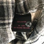 Mountain Club Womens Plaid Flannel Shirt Black/White Long Sleeve Button Photo 3