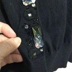 Apt. 9  Size Large Black Rhinestone Front SS Cardigan Photo 2