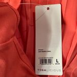 Yogalicious  Large Lux Net Motion Dress Tennis Stretch Pull-On Pleated Racerback Photo 9