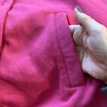 Blair  Iconic Fleece Jacket Womens Large Front Pockets Snap-Front Pink Photo 2