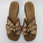 Easy Spirit  Womens Vanisht Sandals Brown Leather Wedge Heels Slip Ons 9.5 M Photo 3