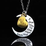 I LOVE YOU Dear Aunt Heart Pendant Necklace Multiple Photo 2