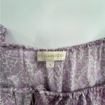 Ann Mashburn  Victoria peasant top Liberty floral purple sz S Photo 5