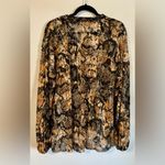 Free People  Out For the Night Top Black/Tan Size S Photo 4