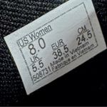 Vans Asher Perforated Leather Slip On Sneakers Black Womens 8 Photo 9