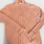 Disney  Embroidered Tinkerbell Tink Large Pink Full Zip Cardigan Sweater Photo 0