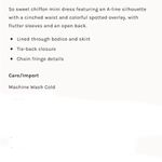 Free People EUC Anna Open Back Dress Black Floral Size Medium Photo 12