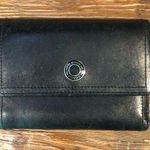 Coach Vintage  Black Leather Trifold Wallet Photo 0