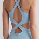 Free People  Movement Back It Up Onesie in Light Blue Size: XS Photo 2