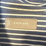 Everlane  The Cotton Shirt Dress‎ Size 2 Striped Blue White Photo 5