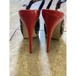 ALDO  Shoes Womens Size EU 38 Snake Print Platform Slingback Peep Toe Stiletto Photo 3