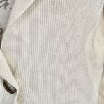 Free People  Womens Sweater Sz Medium Sarah Blazer Minimalist Preppy Neutral Photo 8