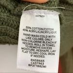 BP Olive Green Ruffle Cut Out Sleeve Sweater M Photo 7