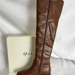 Style & Co Brown Over the Knee Boots with Polished Finish Photo 3