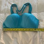 New Balance Womens Sports Bra Size 34C Teal Racerback hook closure Photo 6