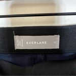Everlane  The Side-Zip Stretch Cotton Pant Navy Blue Size 10 Photo 4