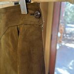 Vintage Assemblage Green Genuine Leather Pants Size 4 Photo 4