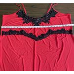 Cacique  Sexy Nightie Sz 22/24 Red Black Lace Slip Dress Honeymoon Cocktails Photo 11