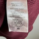 Able Sweater Dress Women's Small Burgundy Texture Knit Geometric Button Cuffs Red Photo 5