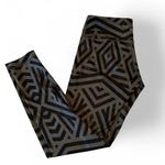 Lululemon geometric print Women’s Black khaki leggings size 6 Photo 0