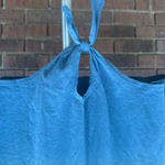 Harry Potter Long Sleeve Cropped Top Front Tie Gradient Blue Shirt Size Large Photo 2