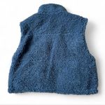 Dry Goods  Blue Reversible Sherpa Vest Photo 4