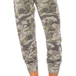 MONROW Camo Sporty Lounge Sweatpants Joggers Green Medium Army Cozy Streetwear Photo 0