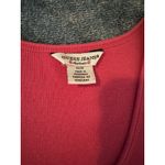 Guess Tank Top Women's Medium Pink Racerback Ribbed Knit Bejeweled Y2K Photo 2