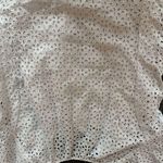 J.Crew  White Lace Puff Sleeve Blouse Cotton Short Sleeve Women's Size 4 Photo 11