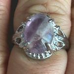 Amethyst Natural purple silver ring size 7.5 Photo 8