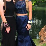 Sherri Hill Navy Prom Dress Photo 0