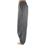 Next Women's Black Drawstring Tapered Wide Leg Windbreaker Jogger Pants Size L Size L Photo 1