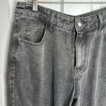 Pretty Little Thing  Petite Washed Gray Dip Back Waist Boyfriend Jeans W1057 Sz 8 Photo 5