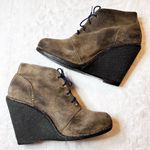 Rag and Bone  Odval Brown Distressed Wedge Heel Booties Size 10 Photo 0