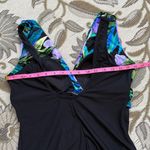 Longitude Vintage  Swimsuit One Piece Tropical 12 14 Photo 3
