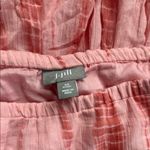 J. Jill Pink Bubble Midi Skirt with Smocked Ruffles Size XS Photo 3