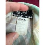 shirt dress pastel puff sleeve shoulder pads cotagecore pink green yellow Size 8 Photo 10