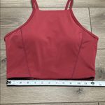 Buffbunny Collection Buffbunny Ivy Long Line Crop Lace Up Sports Bra Red Size Small Photo 6