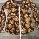 Shyanne  Floral Blouse - Brown and Gold Photo 4