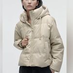 ZARA EXQUISITE Man-Made Leather PUFFER JACKET XS Photo 7
