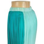 TCEC Color Block Pleated Maxi Skirt Size Medium - Turquoise Photo 10