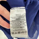 Armani Exchange  Blue 3/4 Sleeve Sheer Tunic Top Women's Size Medium FLAW Photo 6