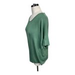 Sew In Love Green Short Sleeve Cut Out Back Solid T Photo 4