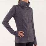 Lululemon Daily Yoga Jacket Black Swan / Herringbone Black Swan Size 8 Photo 1