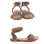 Adam Tucker Womens 7.5  by Me Too Taupe Loop Ankle Strap sandals low heel strappy Photo 0